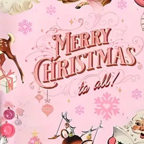 Pink Santa Retro Christmas Sweatshirts Pink Christmas Hoodiie Vintage Reindeer - Picture 2 of 5